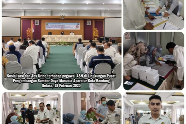 BNN lakukan Tes Urine kepada ASN di lingkungan Pusat Pengembangan Sumber Daya Manusia Aparatur Kementerian ESDM