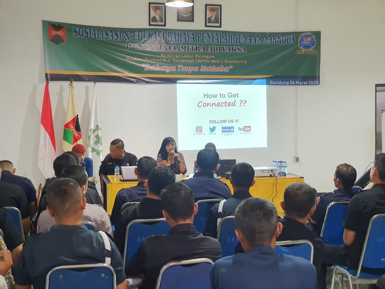Upaya BNN Kota Bandung Cegah Narkoba kepada Karyawan PT.Sentinel Mitra Adiyaksa dengan lakukan Edukasi bahaya Narkoba Upaya BNN Kota Bandung Cegah Narkoba kepada Karyawan PT.Sentinel Mitra Adiyaksa dengan lakukan Edukasi bahaya Narkoba