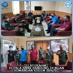 Tunaikan Kewajiban di tengah Pandemik, BNN Kota Bandung mengunjungi Kodim 0618/BS dan Polrestabes Bandung