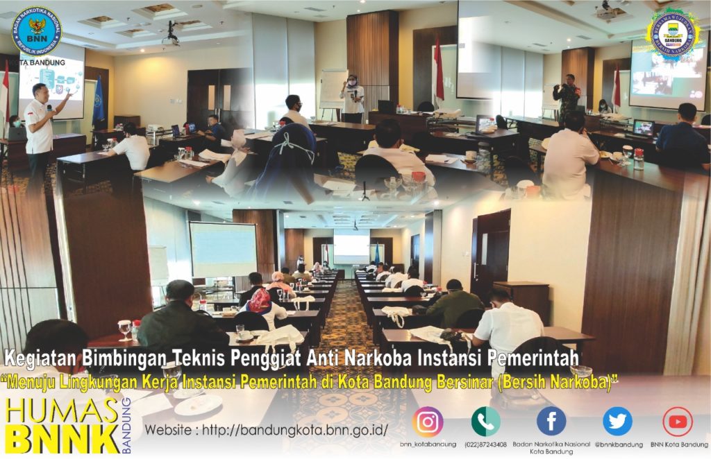 BNN Kota Bandung Gelar Bimtek untuk mencetak Penggiat Anti Narkoba di Instansi Pemerintah