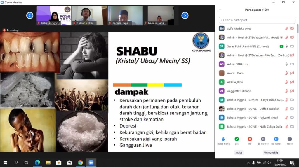 Mahasiswa baru STBA Yapari harus paham bahaya narkoba, ini yang dilakukan BNN Kota Bandung