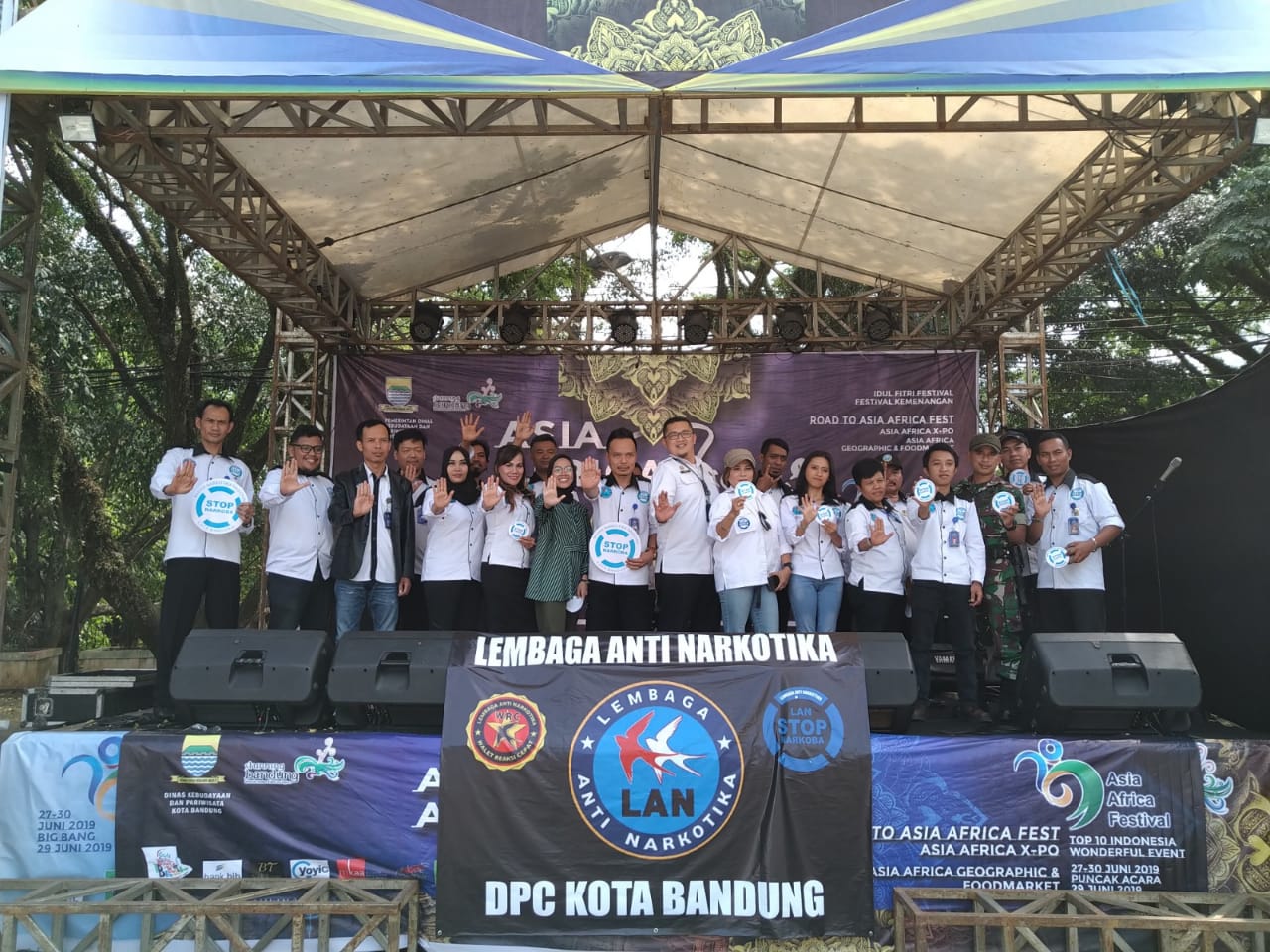 Deklarasi / Pelantikan Pengurus Lembaga Anti Narkoba (LAN) DPC Kota Bandung