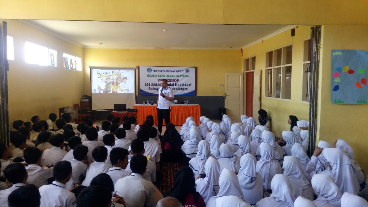 BNN Kota Bandung menyapa Pelajar SMP Surya Kencana Bhakti Bandung