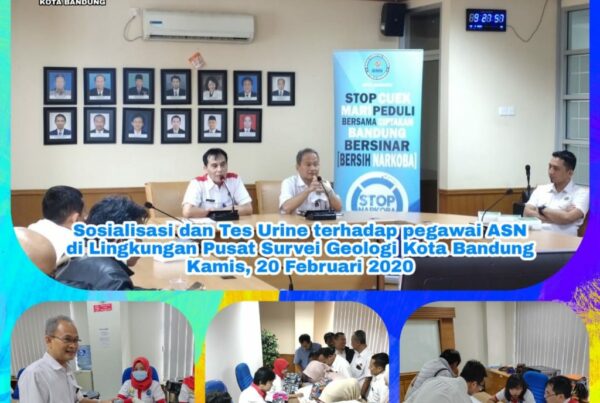 Dukung P4GN Pusat Survei Geologi Kementerian ESDM lakukan tes urin kepada pegawainya