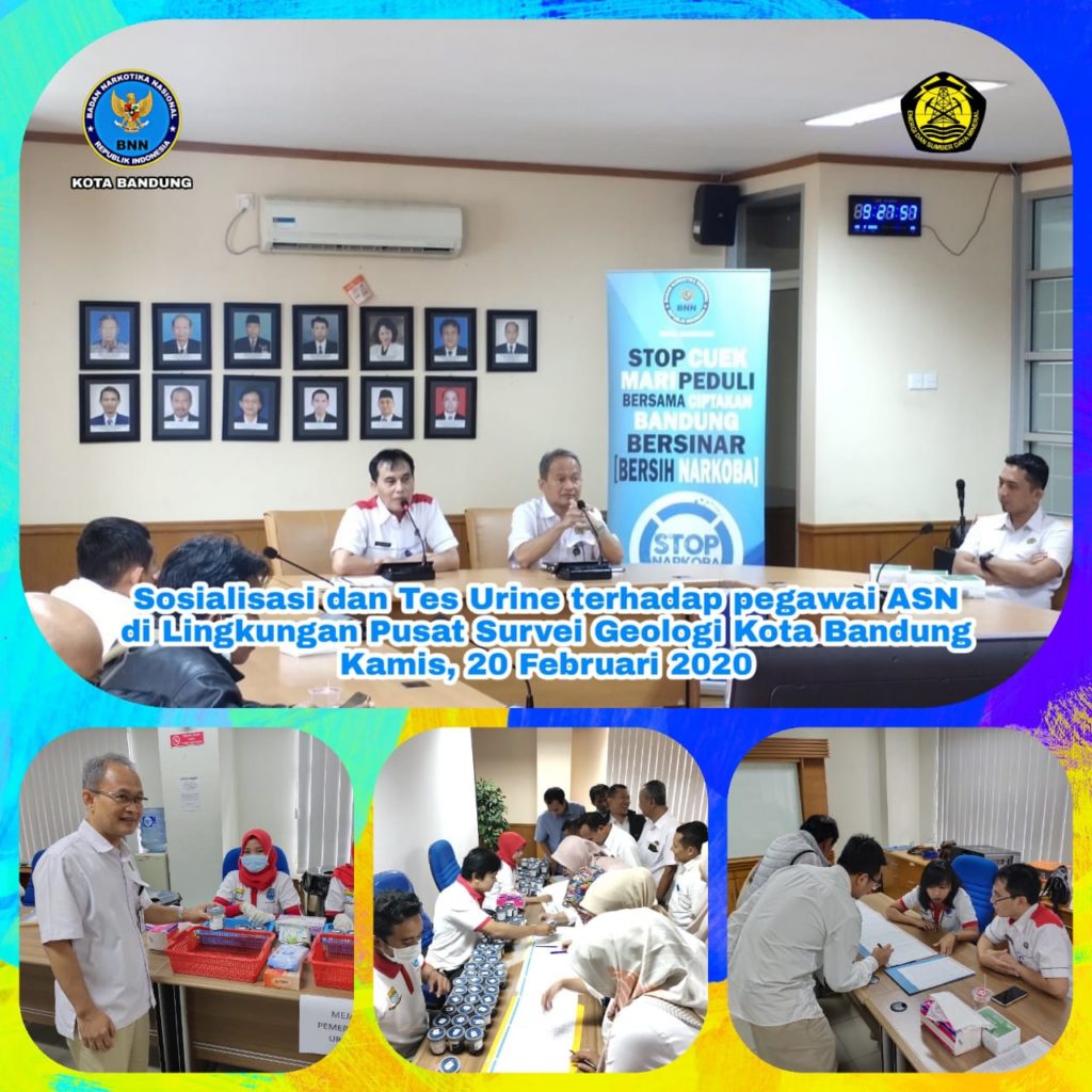 Dukung P4GN Pusat Survei Geologi Kementerian ESDM lakukan tes urin kepada pegawainya Dukung P4GN Pusat Survei Geologi Kementerian ESDM lakukan tes urin kepada pegawainya