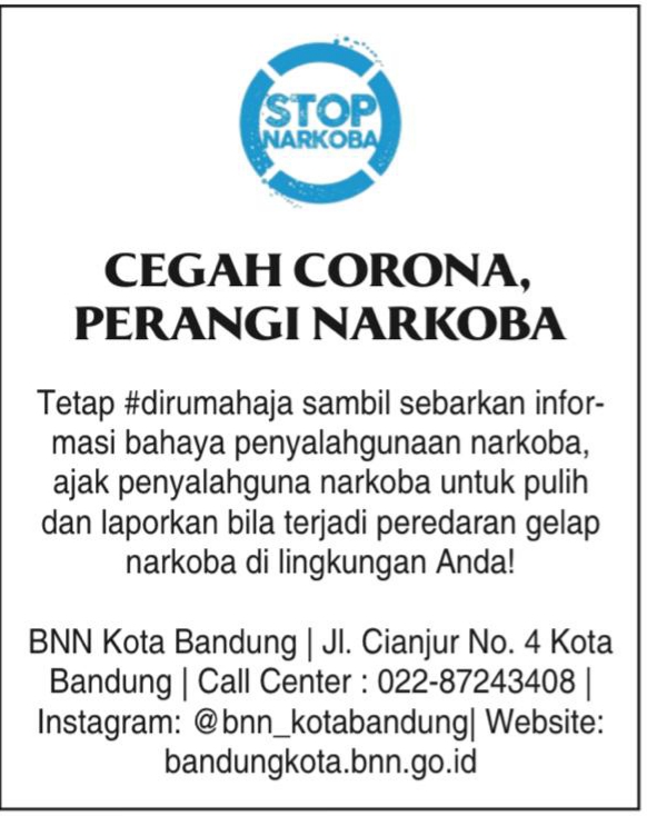 Cegah Corona Perangi Narkoba