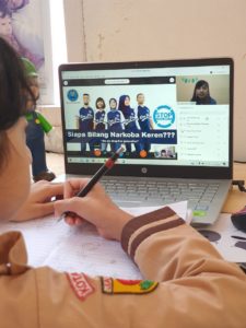 Tetap menyuarakan Bahaya Narkoba Untuk Pelajar saat Pandemi Covid-19