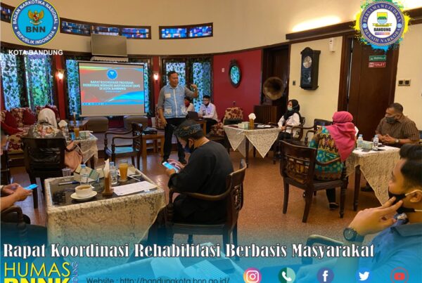 BNN Kota Bandung lakukan Rapat Koordinasi Rehabilitasi berbasis Masyarakat