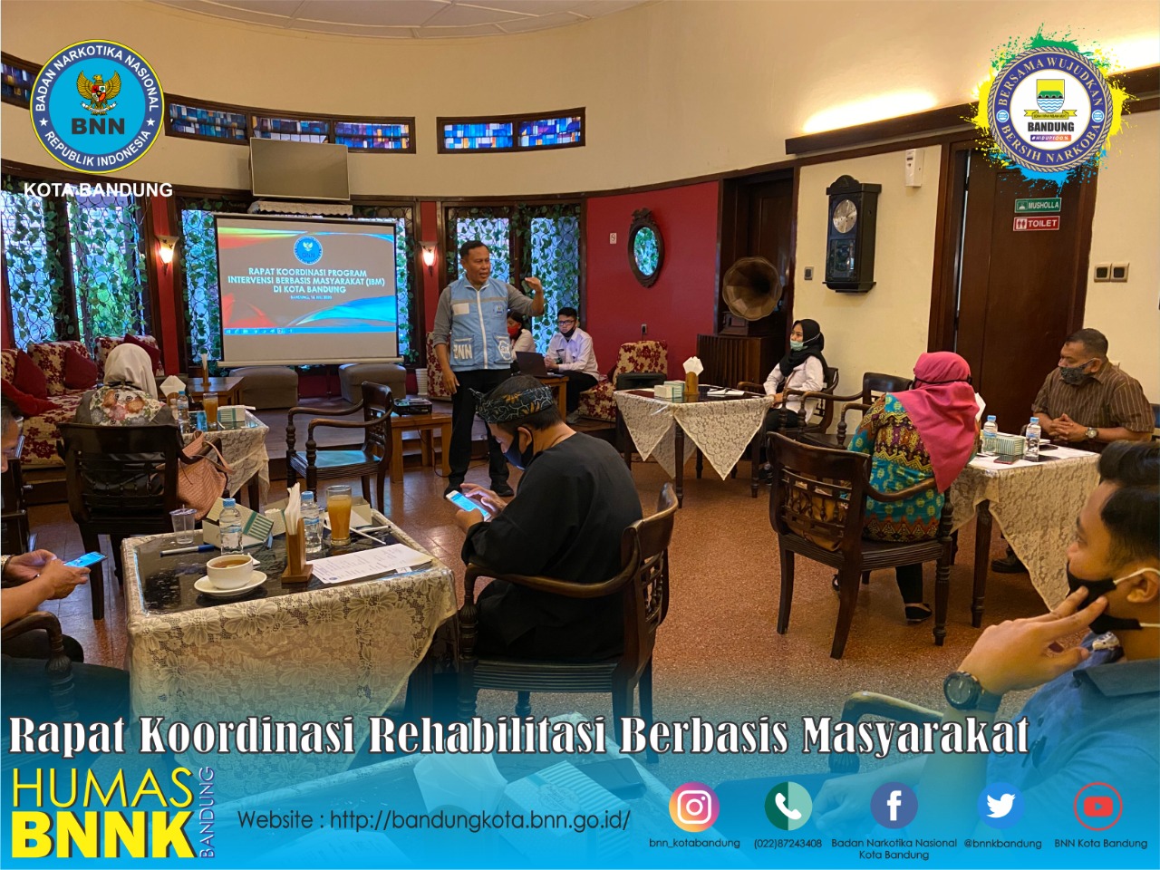 BNN Kota Bandung lakukan Rapat Koordinasi Rehabilitasi berbasis Masyarakat