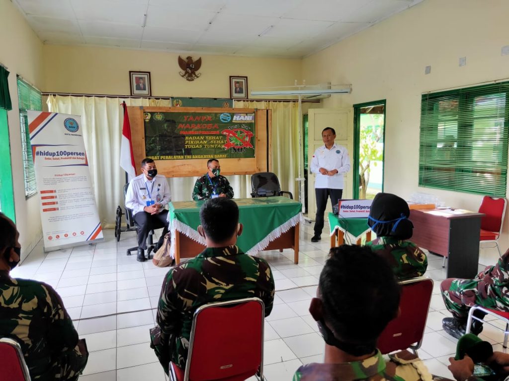 lakukan tes urin untuk 30 Anggota TNI/PNS Gupusmu I Puspalad