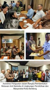 Asistensi Penguatan dalam rangka pembentukan relawan anti narkoba
