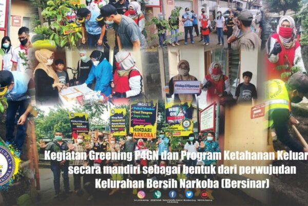 BNN Kota Bandung Gelar “Greening P4GN” dimana saja ?