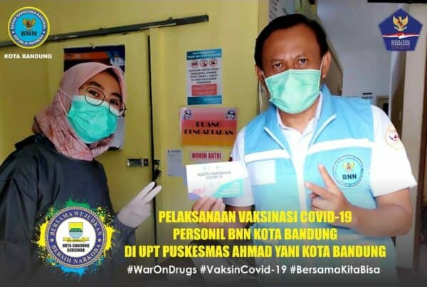 Pemberian Vaksin Covid 19 kepada Kepala BNN Kota Bandung