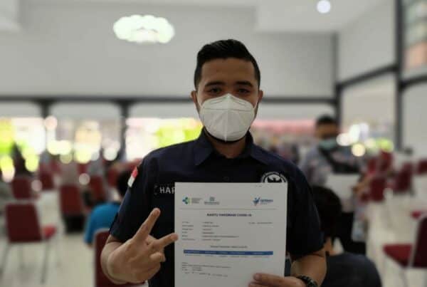 Vaksin covid-19 pertama kepada 20 Personil BNN Kota Bandung
