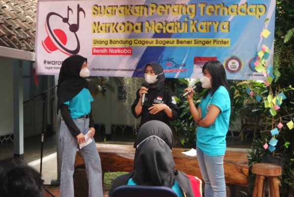Generasi Muda Kota Bandung Serukan Perang Terhadap Narkoba Lewat Karya Seni pada peringatan HANI 2021