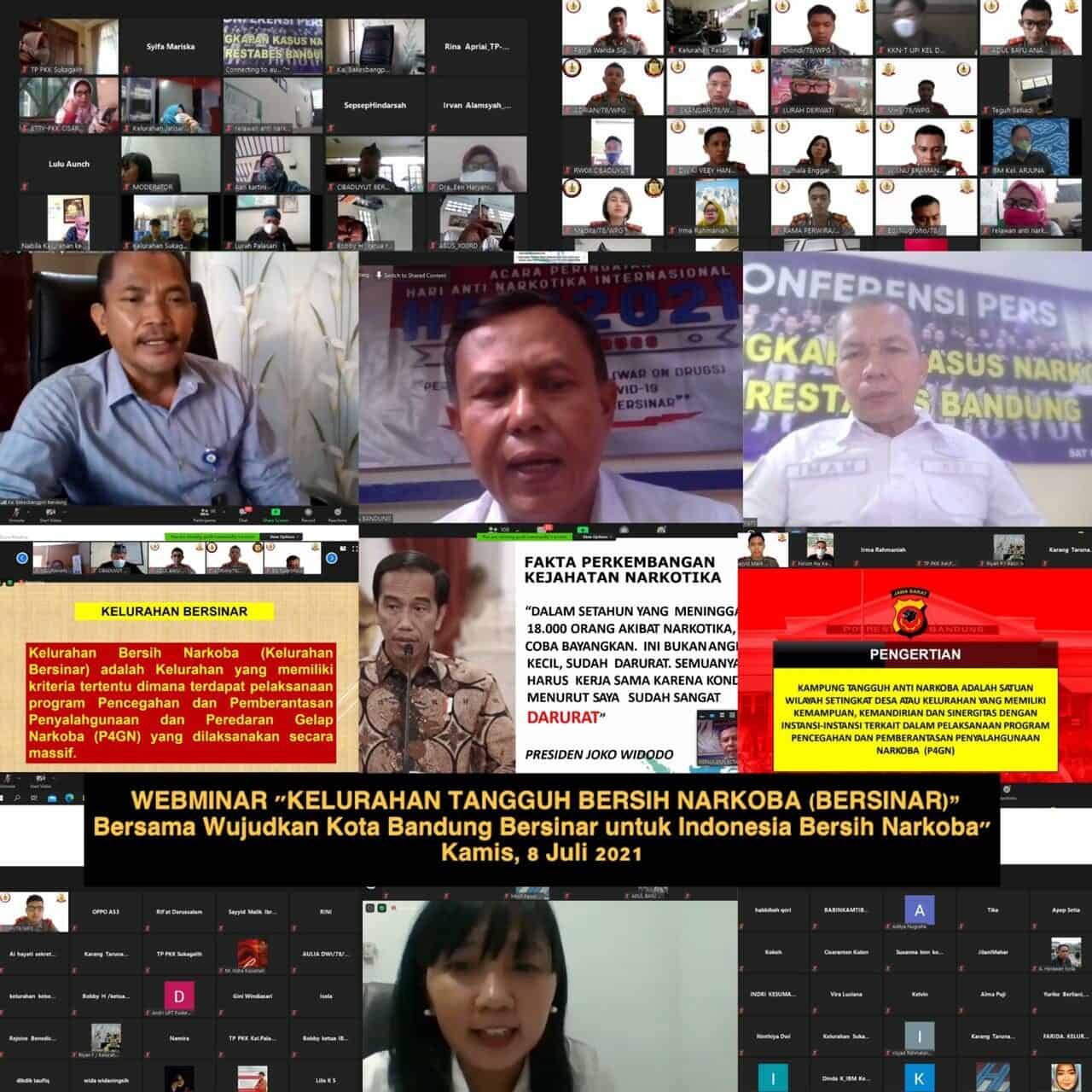 Sinergitas Program, P4GNPN Gelar Webinar Kelurahan Tangguh Bersih Narkoba