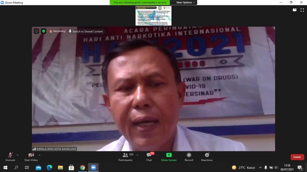 Sinergitas Program, P4GNPN Gelar Webinar Kelurahan Tangguh Bersih Narkoba