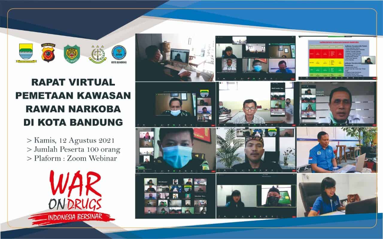 Rapat Pemetaan Kawasan Rawan Penyalahgunaan dan Peredaran Gelap Narkotika di Kota Bandung Tahun 2021 Rapat Pemetaan Kawasan Rawan Penyalahgunaan dan Peredaran Gelap Narkotika di Kota Bandung Tahun 2021