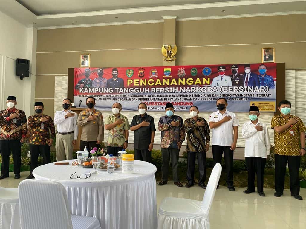 Pencanangan Kampung Tangguh Bersih Narkoba Kelurahan Cikutra Bandung