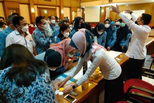 BNN Kota Bandung Lakukan tes urin kepada 153 Orang Pegawai BBPLK Kementerian Ketenagakerjaan